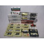 A collection of die-cast vehicles including five Eddie Stobart's, Corgi Roadscene, Lledo Days