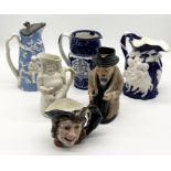 A collection of vintage and antique jugs including Royal Doulton, Beswick etc.