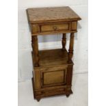 A French marble topped pot cupboard