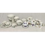 A collection of Portmeirion and Royal Worcester Evesham china including plant pot, bowls, ramakins