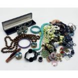 A collection of costume jewellery etc.