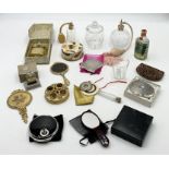 A collection of various vintage mirrors, compacts, perfumes etc.