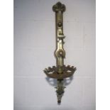 A wrought iron Gothic wall light, overall height approx. 65cm