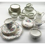 A collection of part tea sets including Aynsley Field Fair and a Blair's China part set.