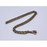 A 9ct gold necklace, weight 4.9g