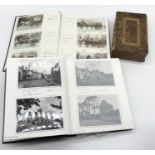 Two albums of vintage photographs including one of numerous drays for businesses in the South
