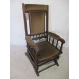 An antique American style rocking chair