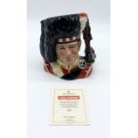 A large limited edition Royal Doulton character jug "The Piper" with certificate of Authenticity (