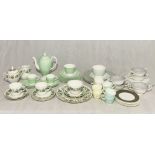 A collection of various Wedgwood china part tea, coffee and dinner sets including coffee pot, soup