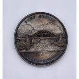 A commemorative medal marking the opening of the Tyne Bridge by King George V, October 10th 1928,
