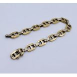 An 18ct gold two tone bracelet A/F, weight 10.8g