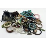 A collection of costume jewellery etc.