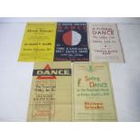 A selection of second world war era posters advertising social events around Oxford. Includes a