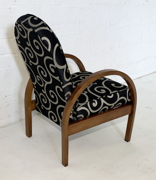 An Art Deco bentwood chair with open frame - Image 3 of 3