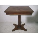 A Victorian occasional table with two drawers