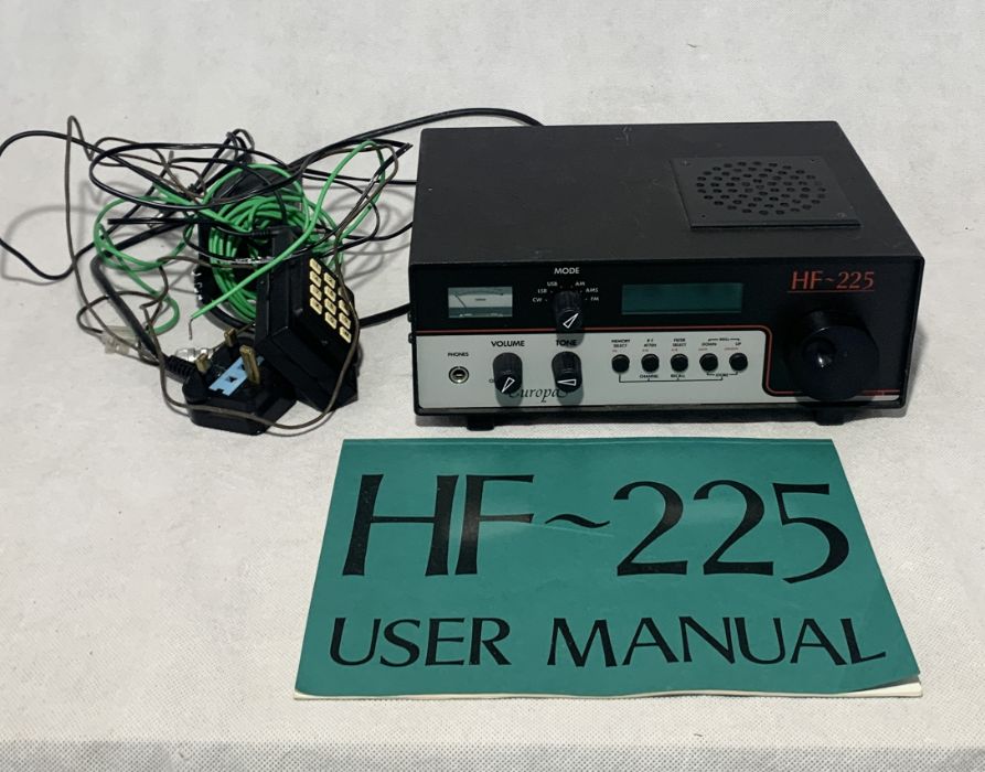 A Europa HF-225 short wave receiver along with a Morse Code key etc. - Image 2 of 3