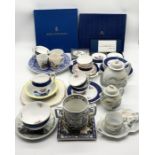 A collection of various china including Royal Worcester, Aynsley, Crown Staffordshire part tea