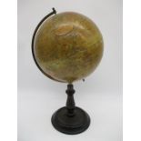 An early 20th Century table globe, marked `The Waverley Globe, The Book of Knowledge`, diameter
