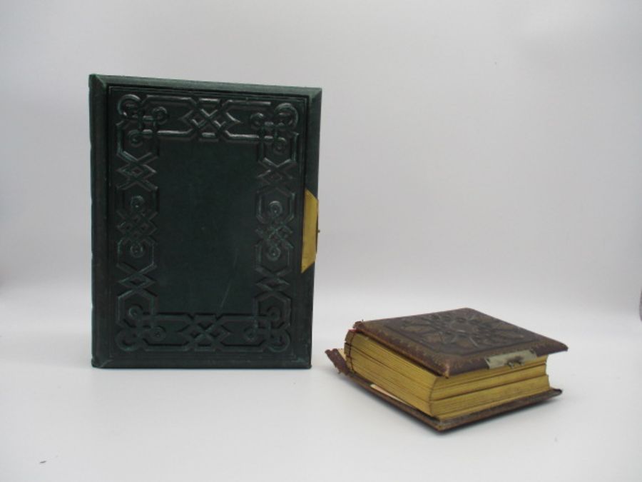 A Victorian photo album, along with one other including cabinet cards etc.