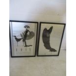 A set of two Art Deco style prints by Erte