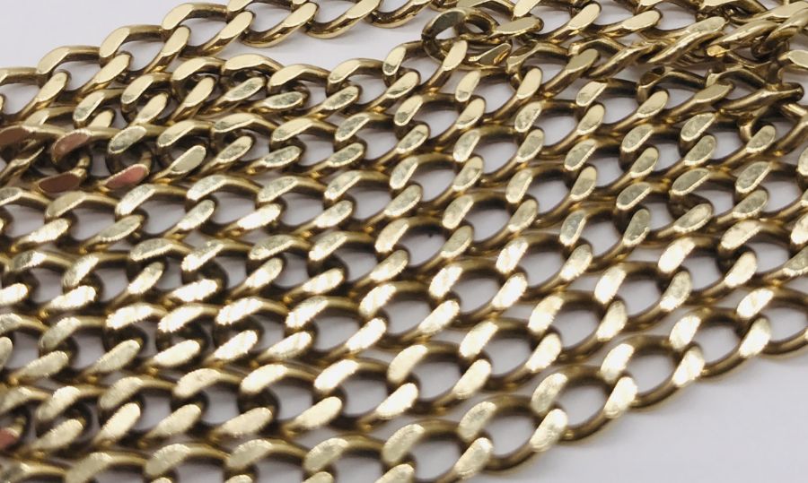 A 9ct gold figaro chain, weight 13.2g - Image 2 of 2