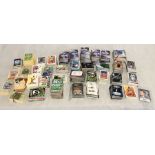 A large collection of trading cards including Dr Who, Pro Set Football League, Harry Potter and