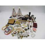 A collection of miscellaneous items, including Crown Devon vases, Austrian pipe etc.
