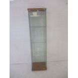 A glass display cabinet