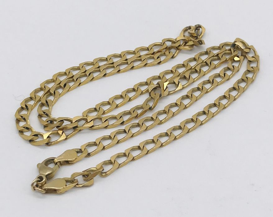 A 9ct gold Figaro chain, weight 15.3g