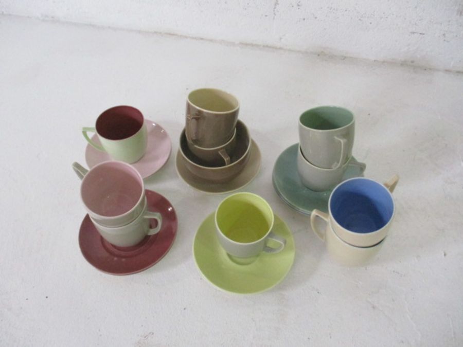 A quantity of china and glass, including a Japanese style coffee set, decanters, fifteen egg cups - Image 5 of 5