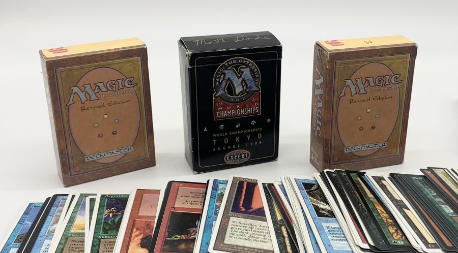 A large collection of Magic the Gathering playing cards including two revised edition starter pack - Image 2 of 3