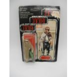 A Palitoy Star Wars Return Of The Jedi "Prune Face" figurine in original packing with trilogo