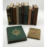 A collection of vintage and antiquarian books including The War and the Future H.G. Wells first