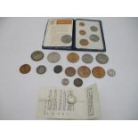 A small amount of British coinage along with a Carinus Roman coin