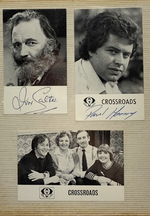 An album of signed crossroads publicity photos and Christmas cards - most personally addresses to " - Image 4 of 9