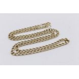 A 9ct gold figaro chain, weight 13.2g