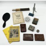 A collection of miscellaneous items including part filled stamp album including stamps from