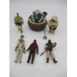 A small collection of Star Wars original figures (all dated 1983) including Sy Snootles and the Rebo