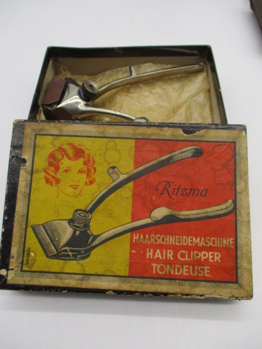 An assortment of vintage items including a boxed Valet auto strop safety razor and accessories, a - Image 4 of 24