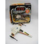 A Palitoy Star Wars Return Of the Jedi X-Wing Fighter Vehicle with "Battle Damaged" look feature