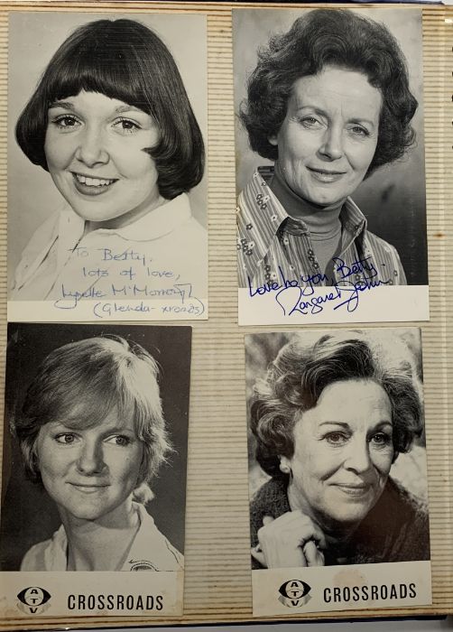 An album of signed crossroads publicity photos and Christmas cards - most personally addresses to " - Image 6 of 9