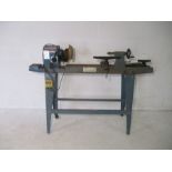 An Axminster Power Tools Centre lathe.