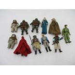 A collection of eleven Star Wars original figurines (all dated 1983) including Imperial Emperor