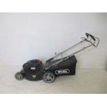 A Webb Briggs & Stratton 500E Series 140cc petrol lawn mower.