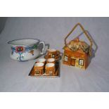 A quantity of Price Kensington Cottage Ware china, along with a Losol Ware chamber pot.
