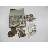 A quantity of UK and worldwide coinage, including some silver.