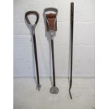 A Gamebird shooting stick and a W.M. Mills, Munition shooting stick. Lot also includes a William