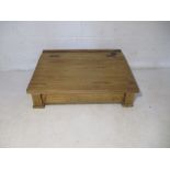 An antique pine writing slope.