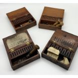 A collection of vintage Post Office date stamps in wooden boxes with date blocks etc all marked