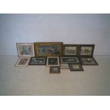 A quantity of framed pictures, including a pencil drawing of a Bactrian camel, a Beryl Cook print,